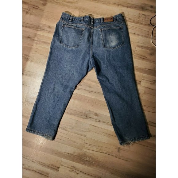 2 pr Duluth Trading Mens Size 44 x 28 Jeans Flex Fire Hose Style 3237-18 Pre-own - Picture 2 of 7